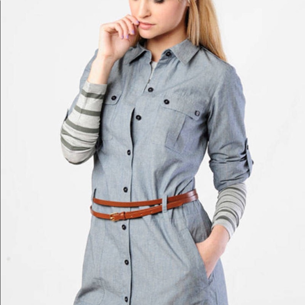 Theory chambray shirt dress